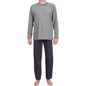 Pánské pyžamo Pánské pyžamo s dlouhým rukávem Pleas 183744 mint velikost L