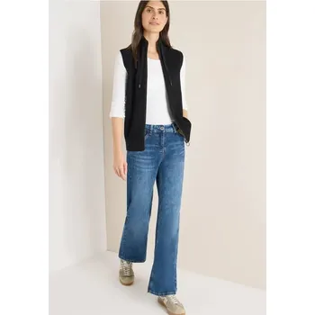 Dámská vesta Strukturovaná vesta Cecil 254084 se zipem černá Velikost: L