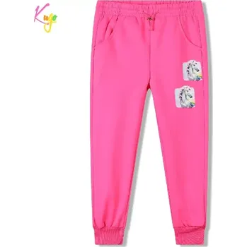 Teplé dívčí tepláky Kugo PT2502 růžové