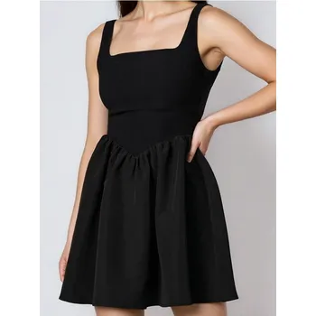 Dámské šaty Sinsay - Šaty na ramínka - černá - 709FI-99X - 709FI-99X-XL