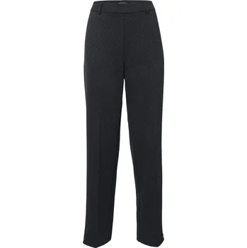 Dámské kalhoty 717929 - Tchibo - Pohodlné kalhoty palazzo s žakárovým vzorem - pro ženy - vel. 44 - barva: černá/žakár
