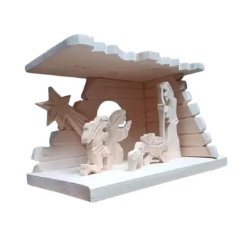 Betlém Dřevěný vánoční betlém malý
