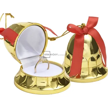 Dárková krabička Dárková krabička zvonek - Zlatá
