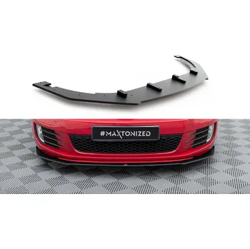 PC tuning Maxton Design "Racing durability" spoiler pod přední nárazník ver.3 pro Volkswagen Golf GTI Mk6, plast ABS bez povrchové úpravy