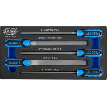 Sada pilníků v pěnové výplni, 5 ks - LIACKE38317