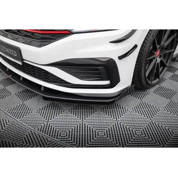 Tuning Maxton Design rohové spoilery pod přední nárazník pro Volkswagen Jetta Mk7 GLI, plast ABS bez povrchové úpravy