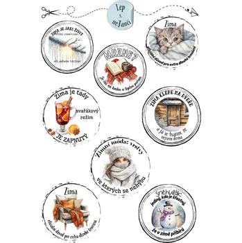 samolepka SAMOLEPKY CITÁTY ZIMA