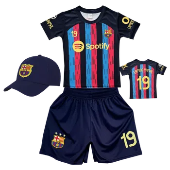 Fotbal Numberoplus Premium dětský fotbalový dres + fotbalová kšiltovka Barcelona A1 - Lamine Yamal Velikost: 15 let (vel.164)