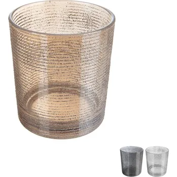 Svícen ORION Skleněný svícen 7x8cm mix