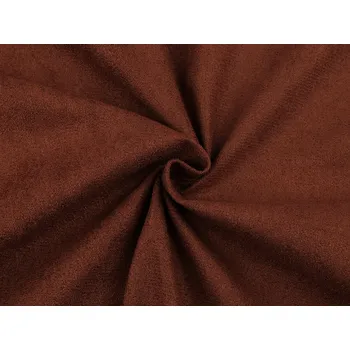 Úplet / imitace broušené kůže, střední, 7 hnědá