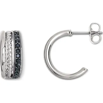 Náušnice 716197 - Tchibo - Sada náušnic »Black« - barva: černá