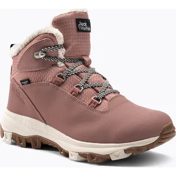 Dámská zimní obuv Dámská trekingová obuv Jack Wolfskin Everquest Texapore Mid růžová 4053581