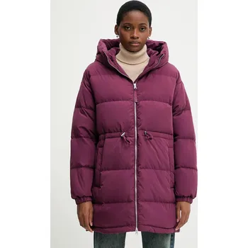 Pánská bunda Péřová bunda United Colors of Benetton fialová barva, zimní, oversize, 22T6DN087 49X, vel. M
