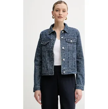 Pánská větrovka Džínová bunda Armani Exchange tmavomodrá barva, přechodná, XW000556 AF12844 XW000556.AF12844 59J, vel. M