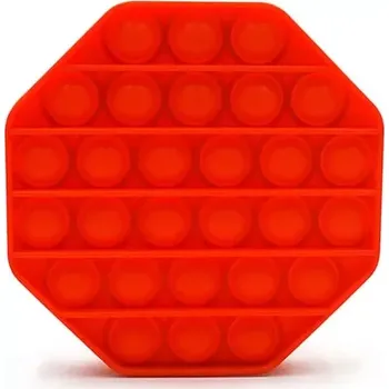 POP IT Pop it Antistresová hračka - osmihran červený