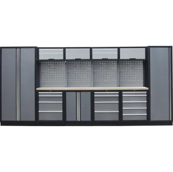 Dílenský regál Kvalitní PROFI dílenský nábytek 4235 x 495 x 2000 mm - TGS1300A6 Grey