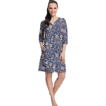 Dámské noční prádlo LUNA Župan dámský 390/3 Barva: námořní modrá, Velikost: L