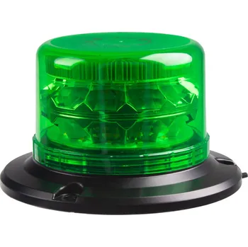 Pracovní světlo LED maják, 12-24V, 24xLED zelený, magnet