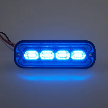 Pracovní světlo PREDATOR 4x4W LED, 12-24V, modrý, ECE R10