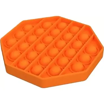 POP IT Pop it Antistresová hračka - osmihran oranžový
