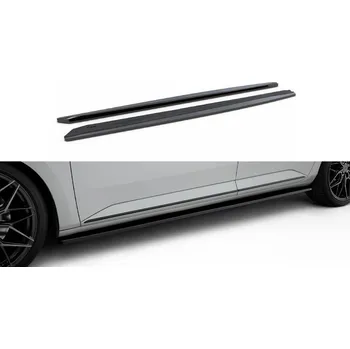 PC tuning Maxton Design difuzory pod boční prahy pro Škoda Superb Mk3, černý lesklý plast ABS