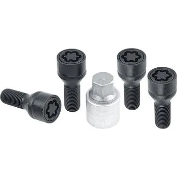 Alu kolo Pojistné šrouby M14x1,5x33 SICUSTAR BVN433 (STARLOCK C3C/E BLK) černé kužel, klíč 17