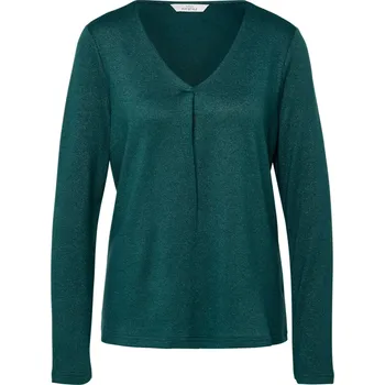 Pánské tričko 719855 - Tchibo - Halenkové triko se třpytivým efektem - pro ženy - vel. XXL 52/54 - barva: zelená