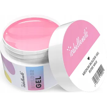 Lak na nehty STAVEBNÍ GEL NA PRODLUŽOVÁNÍ NEHTŮ - ROSE MILK - 50G isabellenails