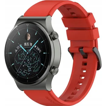 Řemínek na hodinky ŘEMÍNEK ŘEMÍNEK PRO HUAWEI WATCH GT 2 3 4 GT2 GT3 GT4 PRO GT2e 46mm 48mm ČERVENÝ