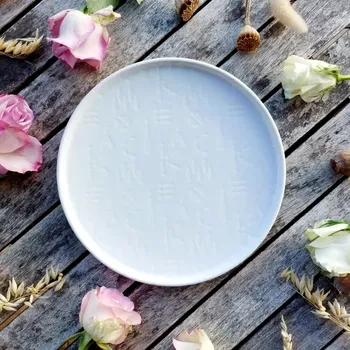 Talíř OPTIMO EMBOSS talíř mělký 24 cm, bílý, G. Benedikt 1882 (Porcelánový talíř 2. jakost)