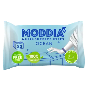 Dětská kosmetika MODDIA Vlhčené úklidové ubrousky oceán 80 ks