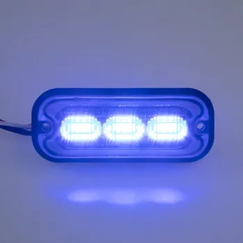 Pracovní světlo PREDATOR 3x4W LED, 12-24V, modrý, ECE R10