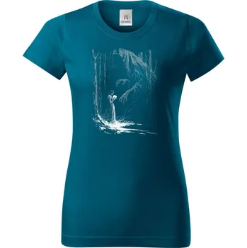 Pánské oblečení Strašidelná pohádka Sněhurka, V2, bílý tisk - Dámské tričko Basic - Nejoblíbenějí - L