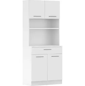 Vinotéka Čtyřdveřový kredenc DOMIS NEW - bílá - SLEVA 3% s kodem radost25