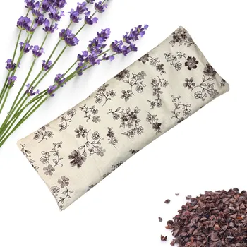 Polštář Lavandia Bedrohřej nahřívací polštář s BIO levandulí srdíčka na režné 40 x 20 cm