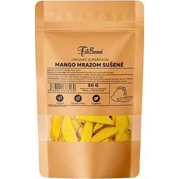 Sušené ovoce FitBoom Lyofilizované plátky Mango - 50 g