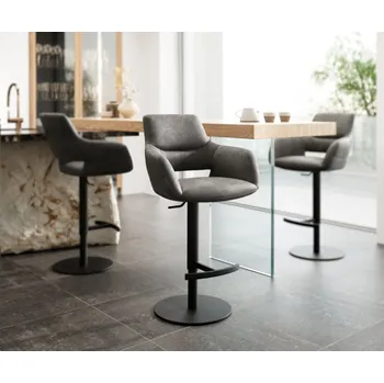 Barová židle Barová židle Yago-Flex otočná podnož výškově nastavitelná kov