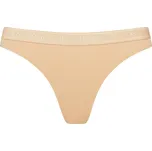 Calvin Klein secret Tanga kalhotky Thongs Bavlněné béžové