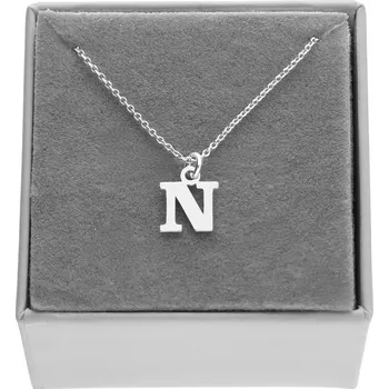 Náhrdelník Stříbrný náhrdelník řetízek s písmenem N, písmeno N, stříbro, 925 40 cm