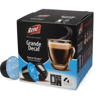 Café René | Grande (Bez kofeinu) - Počet kapslí pro Dolce Gusto: 16