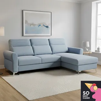 Sedací souprava Sedací souprava CALABRIA III | 256x181 | pravá | modrá | VÝPRODEJ Z PRODEJNY