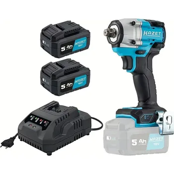 Autodílna Rázový utahovák 1/2" se 2 Akumulátory 18V 5 Ah + nabíječka - HA265176