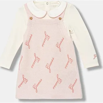 Dámské oblečení Kojenecké šaty s přídavkem vlny Guess S5BG11.J1300.9BYA béžová 01X, vel. 62-68