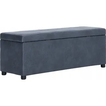 Lavice s úložným prostorem VidaXL 116 x 43 x 38 cm šedá