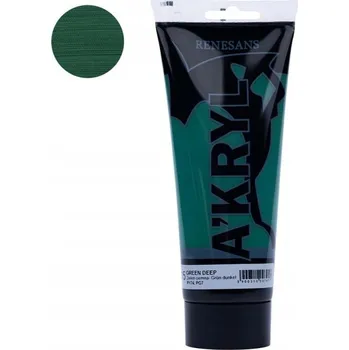 Vodová barva Akrylová Barva Renesans 15 tmavě zeleň 200 ml