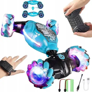 autíčko Dálkově ovládané auto modré 4x4 se světelnými efekty