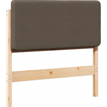 Čalouněné čelo postele s čelo Hnědá a taupe 100 cm