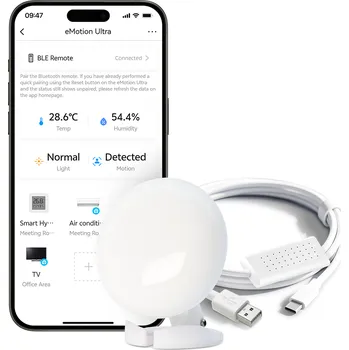 Centrální jednotka pro chytrou domácnost LinknLink eMotion Ultra – 60GHz mmWave radarový Wi-Fi chytrý senzor přítomnosti s IR vysílačem, senzory světla, teploty a vlhkosti