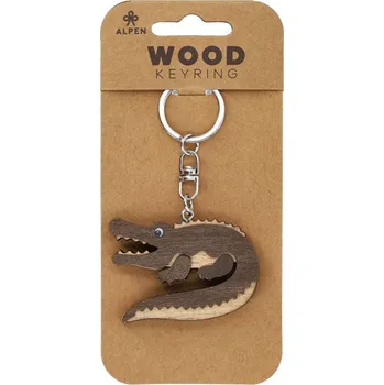 Přívěsek Dřevěný přívěsek Krokodýl