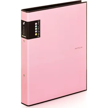 Karton P+P Pořadač A4 lamino R25-2kroužek PASTELINI růžová